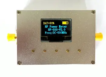 Nové 10GHz 100KHz-10000MHz OLED RF Power Meter -60～0dBm Sofware RF Útlm Hodnota