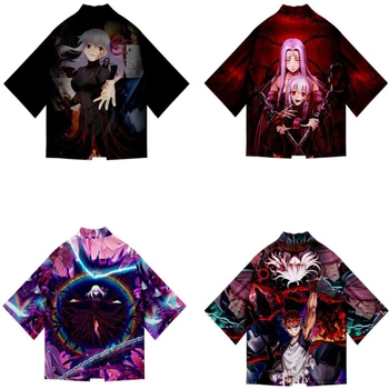 Anime Osud Pobyt Noc Cosplay Kostým Saber Jeanne D Arc Gilgaméšovi Archer Rin Tohsaka Japonské Kimono Cardigan Tričko Coats