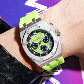 Móda Unisex Quartz Hodinky Silikónové Popruh Vojenské Športové Náramkové hodinky pre Ženy, Nepremokavé Chronograf Hodinky pre Mužov Lady часы