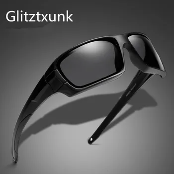 Glitztxunk Nové Polarizované slnečné Okuliare pre Mužov Značky Fashion Square Športové Slnečné Okuliare Pre Mužov Cestovné Rybárske Okuliare UV400 Oculos