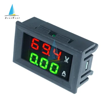 DC 0-100V 10A Digitálny Voltmeter Ammeter LED Amp Duálne Digitálne Volt na Meter Rozchod LED Displej Napätie Detektora Aktuálne Meter Panel