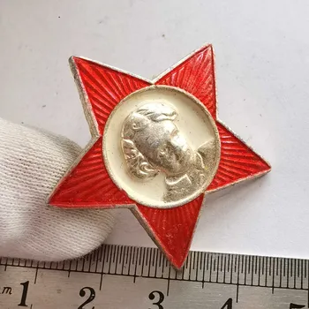 Sovietsky zväz CCCP Octobrist Mladí Pionieri Odznak Detstva Lenin Hlavu ZSSR Červenej Päť Atars Hliníkové Staré Brošňa Pin