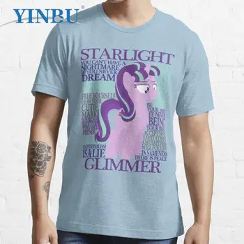 Mnohé Slová hviezdne svetlo Iskrička módne tričká Vysokej kvality YINBU Značky Graphic Tee hviezdne svetlo iskrička pánske krátke tričko