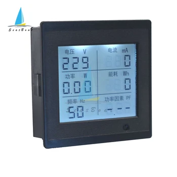 AC80-300V LCD Digitálny Voltmeter Ammeter Multi-Function Napätia, Prúdu Merač Frekvencie účinník elektromerom