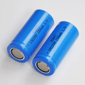 2-5 KS 3,7 V 22500 Nabíjateľná lítium-iónová batéria icr22500 li-ion bunky baterias 2300MAH pre baterku, elektrický holiaci strojček holiaci strojček