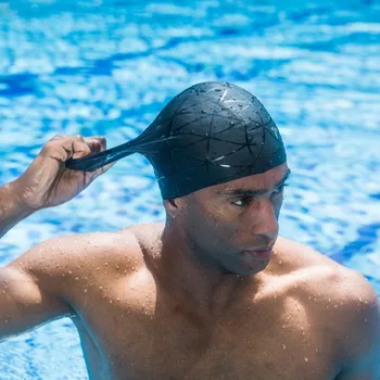3D Elastické Profesionálne Silica Gel Plávanie Spp Nepremokavé Ochranu Sluchu dospelí Muži Ženy Dlhé Vlasy Plávať Klobúk Pokrytie Ušné Kosti Bazén