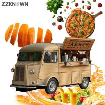 2022 Amerických Populárnych Street Vonkajší Fast Food Vozíky Krepové kamión s Snack Mobile Kuchyni Varenie Zariadení Cenu