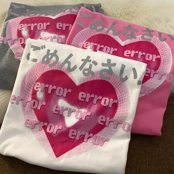 Japonský Štýl Art Print Žena T-shirt Streetwear Krásne Retro Celkom Vestidos Roztomilý Pop Harajuku Lumbálna Košele pre Ženy