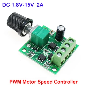 Mini PWM DC Motor Rýchlosti Regulátor DC 1.8 V 3V 5V 6V alebo 12V, 2A Micro reguláciou Rýchlosti Guvernér Plynulú Rýchlosť Prepínač Power Controller