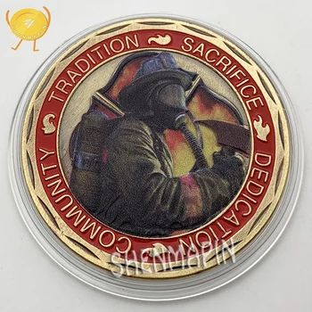 St Florian Patróna hasičov Pamätné Mince Tradíciu Obeť Obetavosť Spoločenstva Česť Mincí, Zberateľských