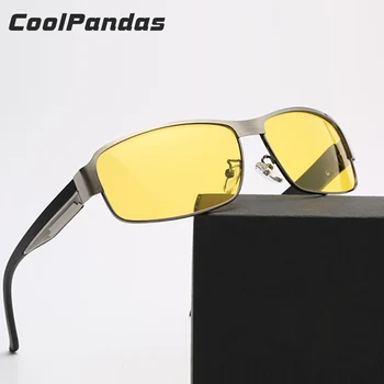 Žltá šošovka Mužov Okuliare Ovládače Nočné Videnie Anti-Glare okuliare Ženy Polarizované Jazdy slnečné Okuliare gafas oculos de sol